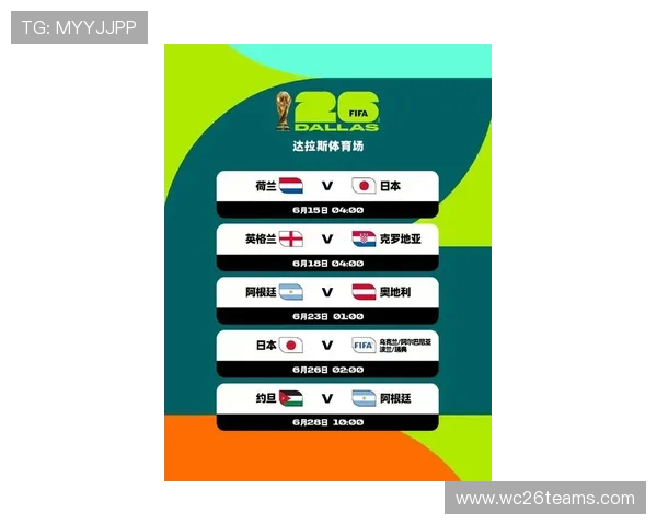 2026年美加墨世界杯开幕式时间及重要赛事时间安排